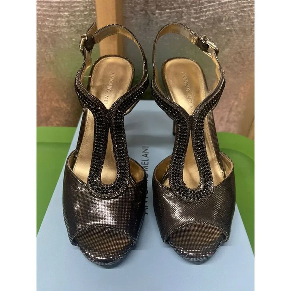 Antonio Melani MICHELA281 Heel Womens Size 7.5M Wicked Open Toe Comfort Buckle - Picture 2 of 9